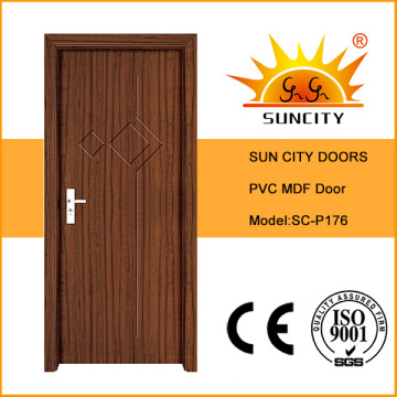 Latest Design Solid PVC Wooden Doors (SC-P176)